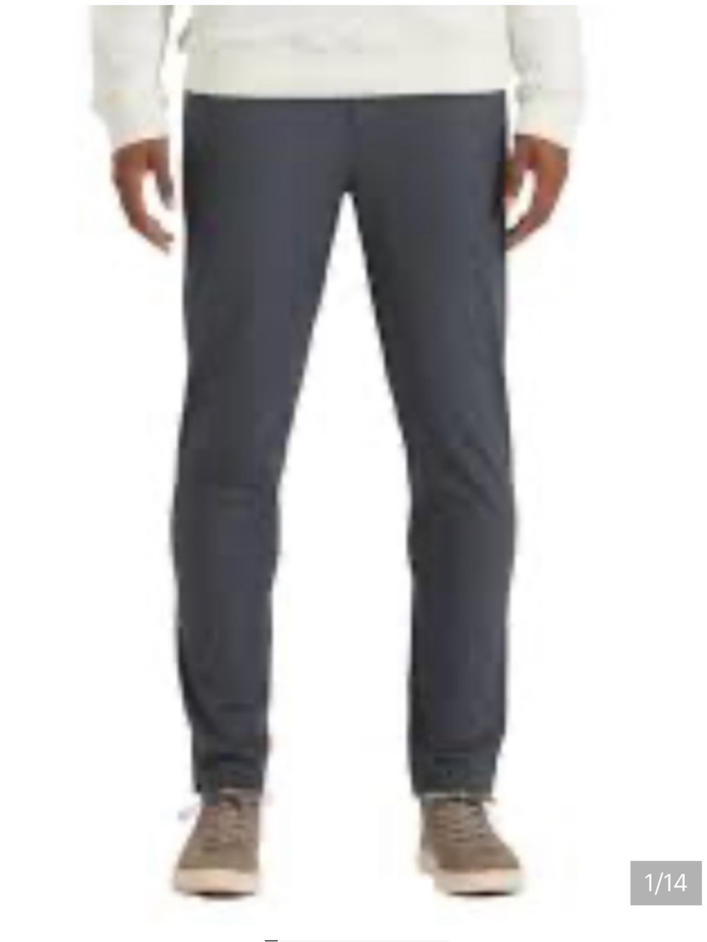 Vuori Men's Aim Pants Charcoal color and size 34